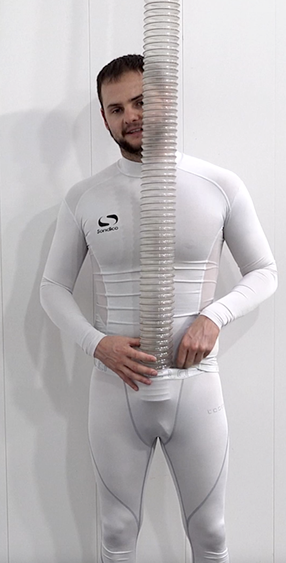 Al gunged in White Lycra