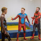 4 Guys Gunge Wrestle in Lycra Spidey Suits VIDEO