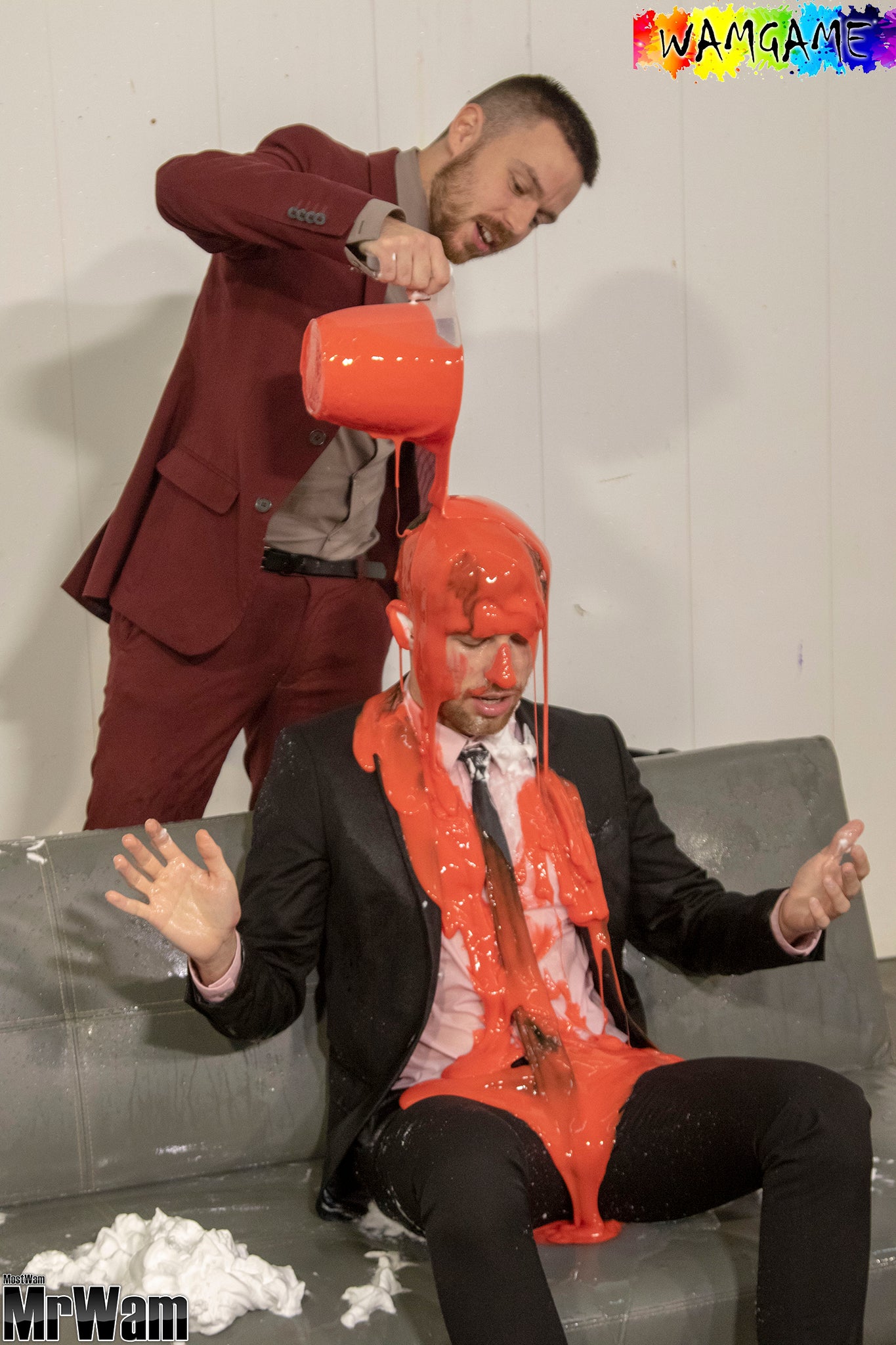 James & Nathan It's Coming Home Messy Sweepstake Photo Pack