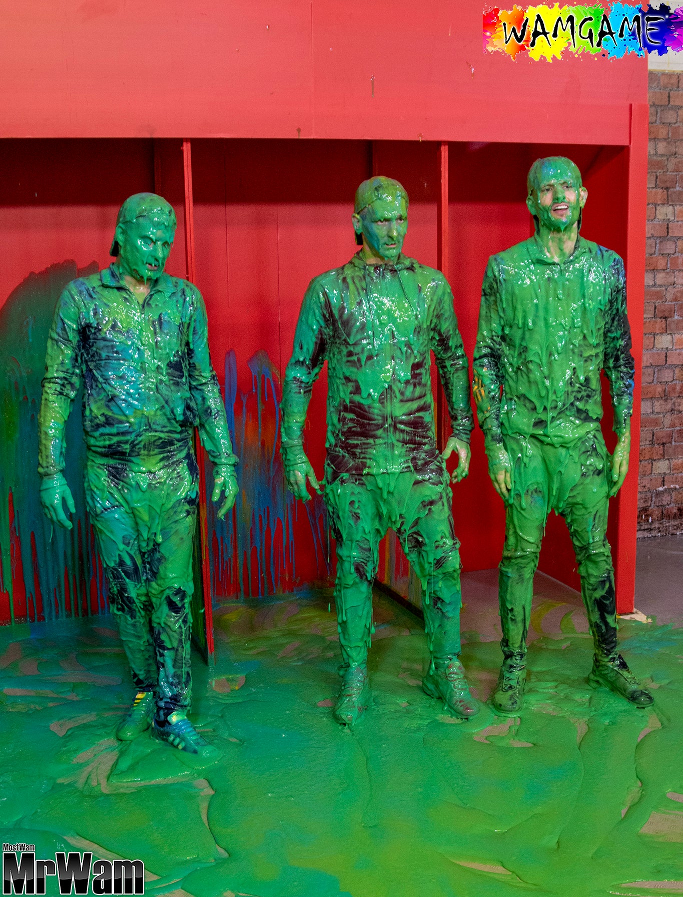 Pete, Ste & Adam Trackies in 3 Gunge Booths Photo Pack