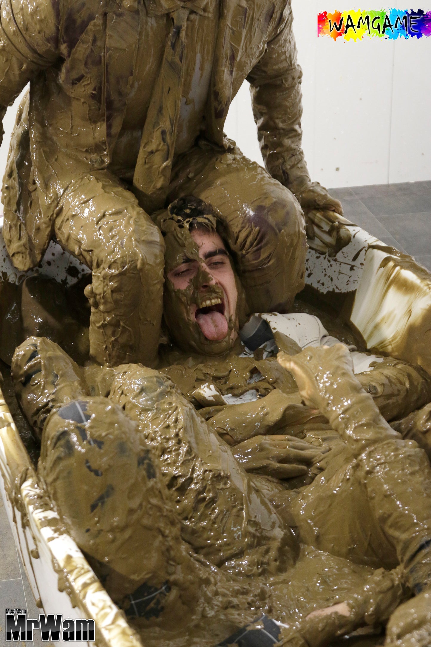 Paddy, Louis & Aiden in Mud Bath in Suits Video